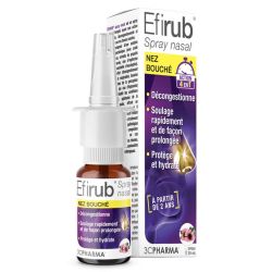 3CPharma Efirub spray nasal nez bouché (30 ml)