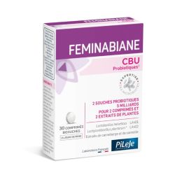 PiLeJe Féminabiane CBU probiotiques confort urinaire & intestinal (30 comprimés)