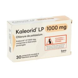 Kaleorid Lp 1000Mg Cpr 30