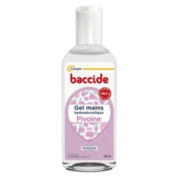 Baccide Gel Mains hydroalcoolique désinfectant peaux sensibles Pivoine (100 ml)