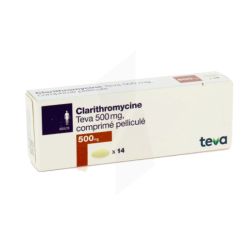 Teva Clarithromycine 500 mg comprimé 14