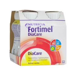 Nutricia Fortimel Diacare Boissons Protéinées Goût Vanille (4 x 200 ml)