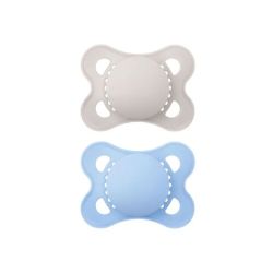 MAM Sucette en Silicone Originale Couleurs Nature 2-6 mois (lot de 2, référence n°66)