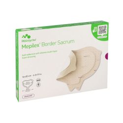 Mepilex Border Sacrum pansement hydrocellulaire auto-fixant stérile 16x20 cm (x10)