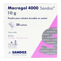 Macrogol 4000 Sdz 10G Pdr Sbuv 20Sach/10G