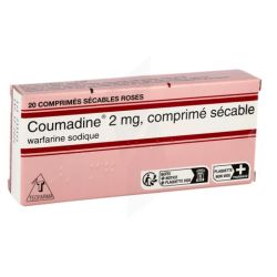 Coumadine 2Mg Cpr Secable 20