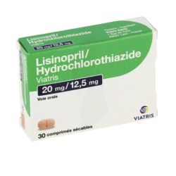 Lisinopril/Hydrochlorothiazide Viatris 20 Mg/12.5 Mg Comprimé 30