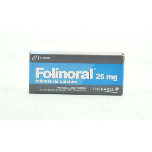 Folinoral 25Mg Gelule 14