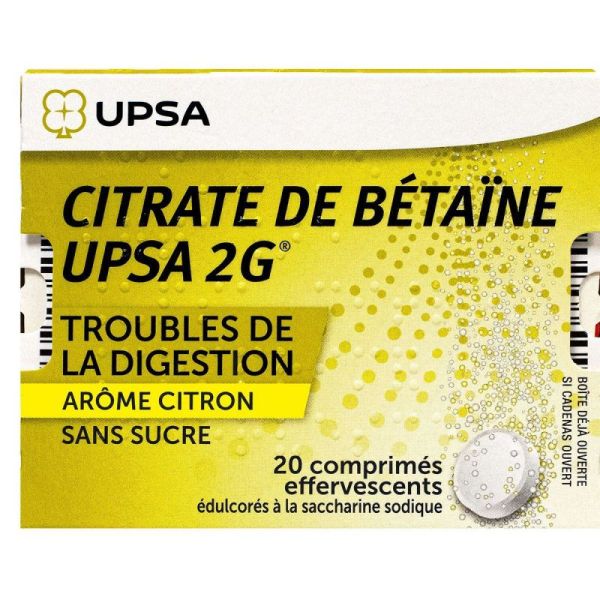 Citrate Betaine Upsa Efferv Cpr 20E