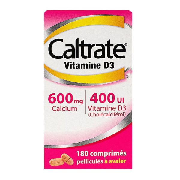 Caltrate Vit D3 600Cpr Pel 180