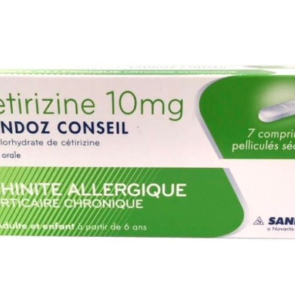 Cetirizine 10Mg Sdz Cons Cpr Sec 7