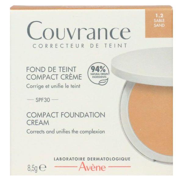 Avène Couvrance Fond de Teint Compact Crème 1.2 Sable (8,5 g)