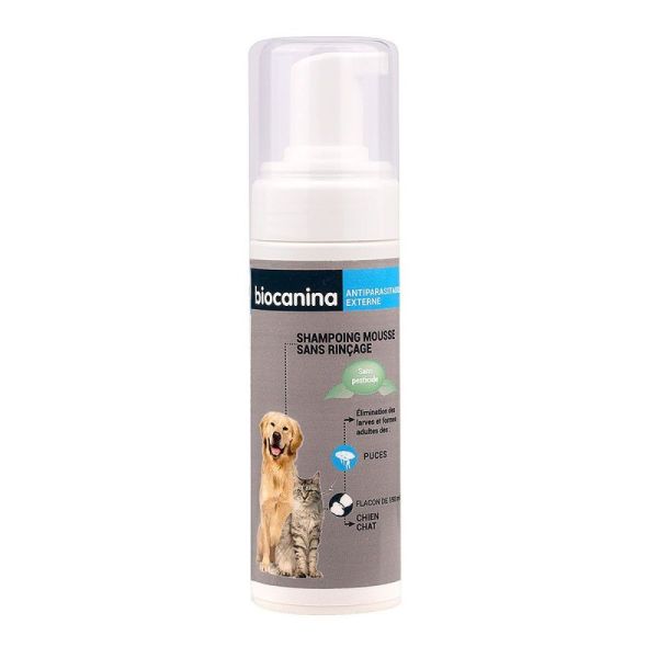 Biocanina Shampooing Mousse Sans Rincage 150Ml