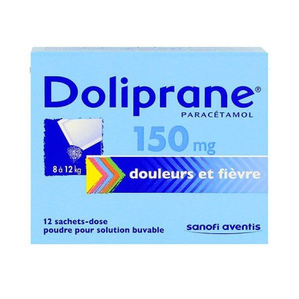 Doliprane 150Mg Pdr S Buv Enf 12Sach-Doses