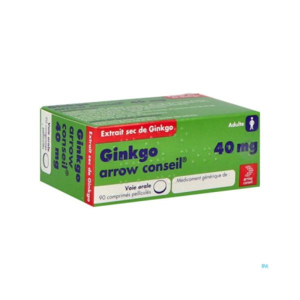 Ginkgo 40Mg Arrow Conseil Cpr 90