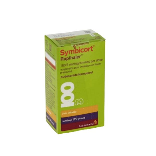 Symbicort Rapihaler Inhalateur 100/3 microgrammes par dose, 120 doses