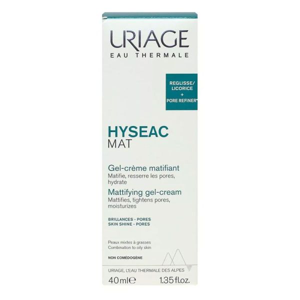 Uriage Hyséac Mat gel-crème matifiant brillances-pores (40 ml)