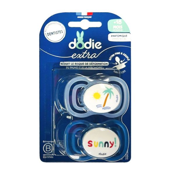 Dodie Sucettes anatomiques fines F5 18+ mois (x2)