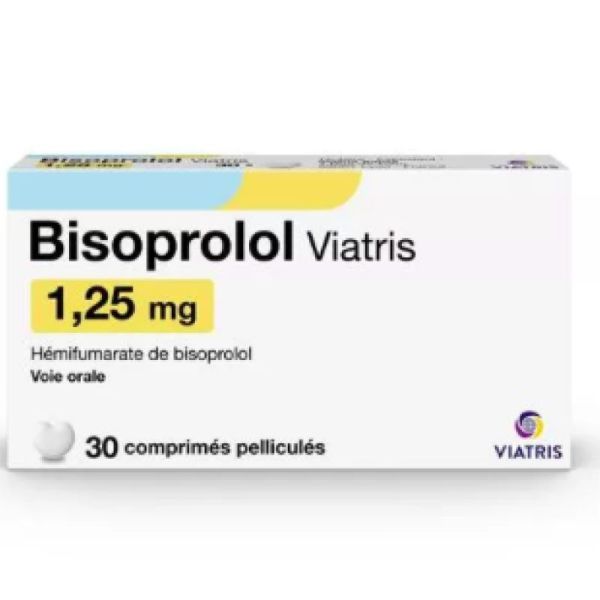 Bisoprolol 1,25Mg Viatris Comprime Sec *30