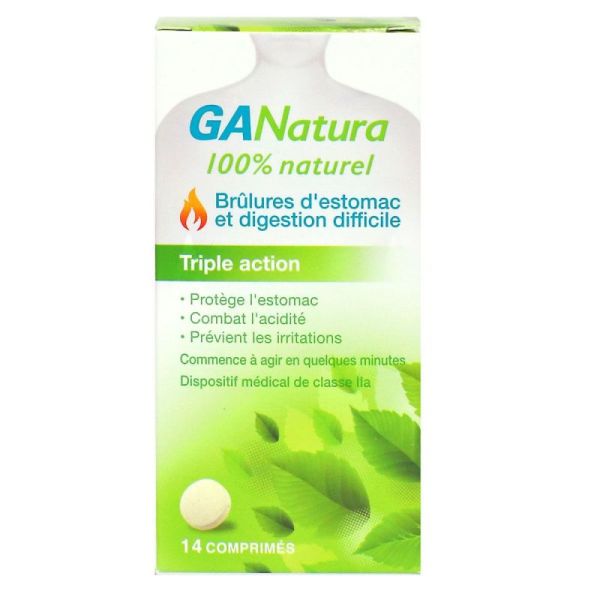 GANatura brûlures d'estomac & digestion difficile (14 comprimés)