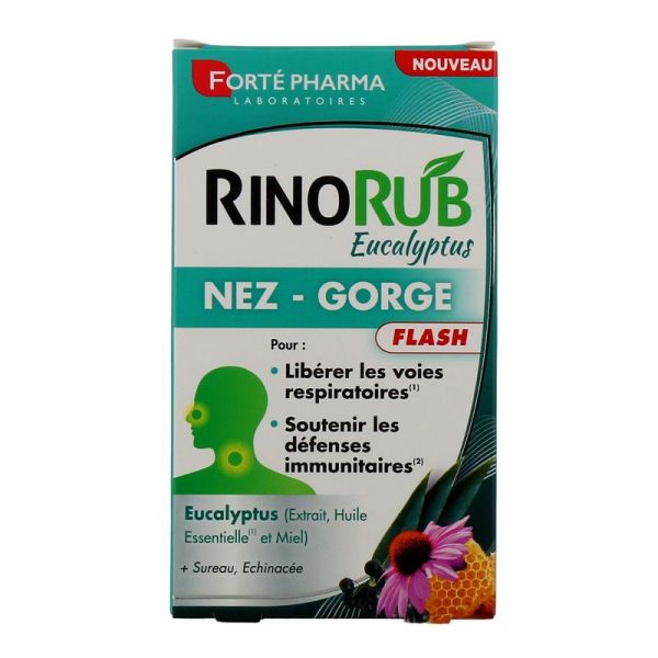 Forté Pharma Rinorub Flash Nez/Gorge (15 Comprimés)