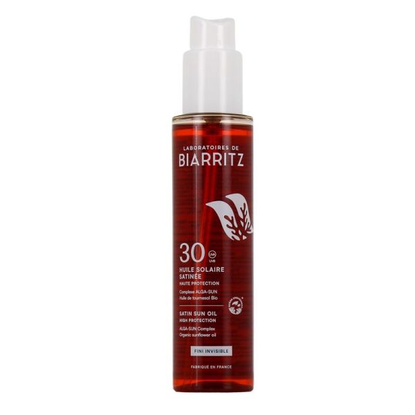 Biarritz Huile Solaire Satinée SPF 30 (125 ml)