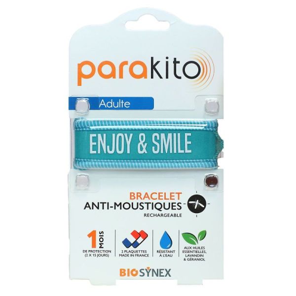 Parakito Bracelet Anti-Moustique Adulte Enjoy & Smile