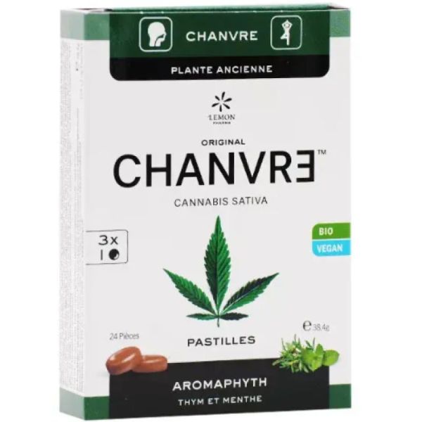 Lemon Pharma Aromaphyt Chanvre Thym Menthe BIO pastilles (x24)