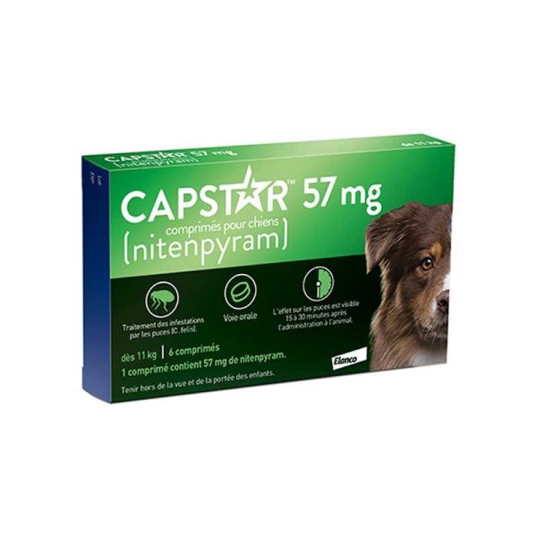 Capstar grand chien 57mg comprimés (x6)