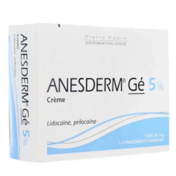 Anesderm Ge 5% Cr Tub 5G + 2 Pans