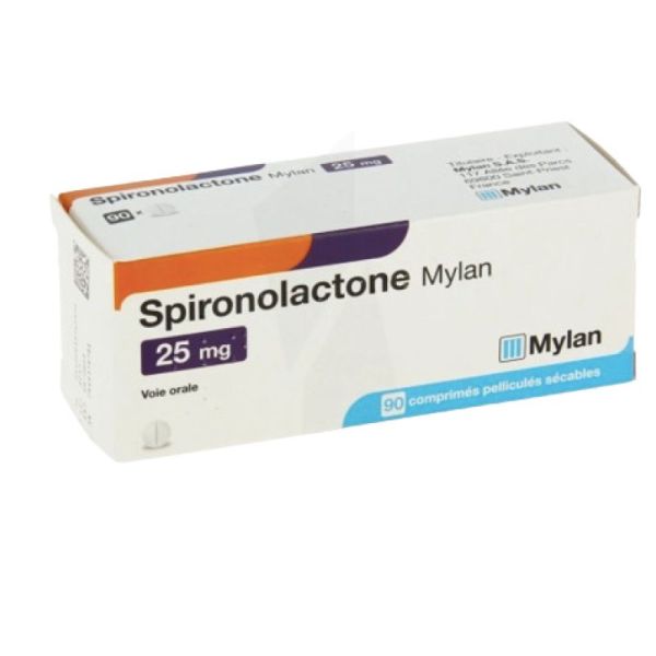 SPIRONOLACTONE 25 MG VIATRIS, 90 COMPRIMÉS