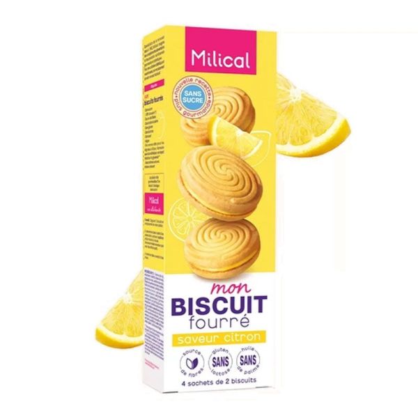 Milical Mon Biscuit Fourré saveur Citron (x8)