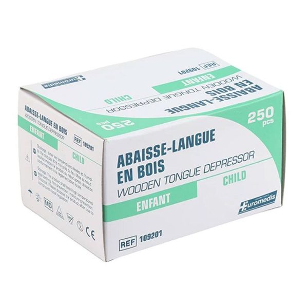 Euromedis Abaisse-langue pour enfants en bois (x250)