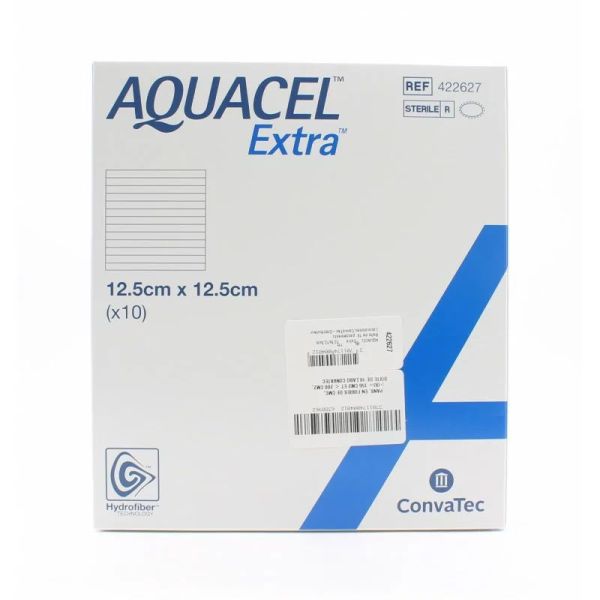 Convatec Aquacel Extra Pansements 12,5 x 12,5 cm (Boîte De 10)