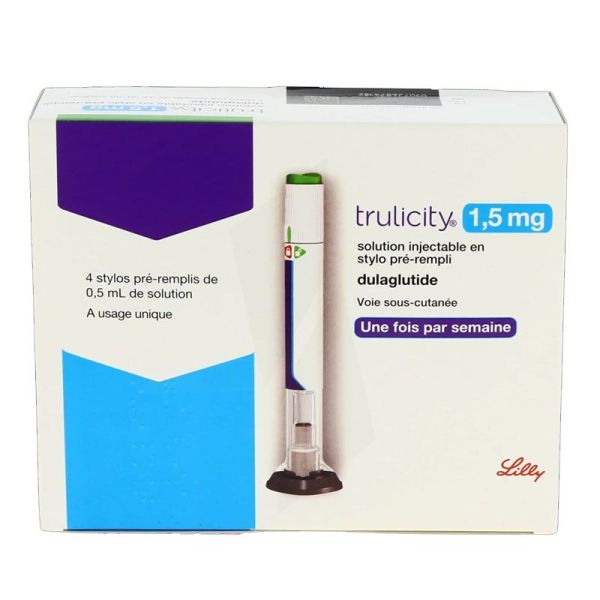 Lilly Trulicity 1,5 mg solution injectable en stylo prérempli (x4)