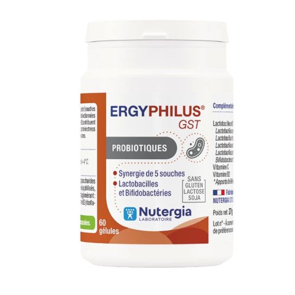 Nutergia Ergyphilus GST probiotiques muqueuses saines (60 gélules)