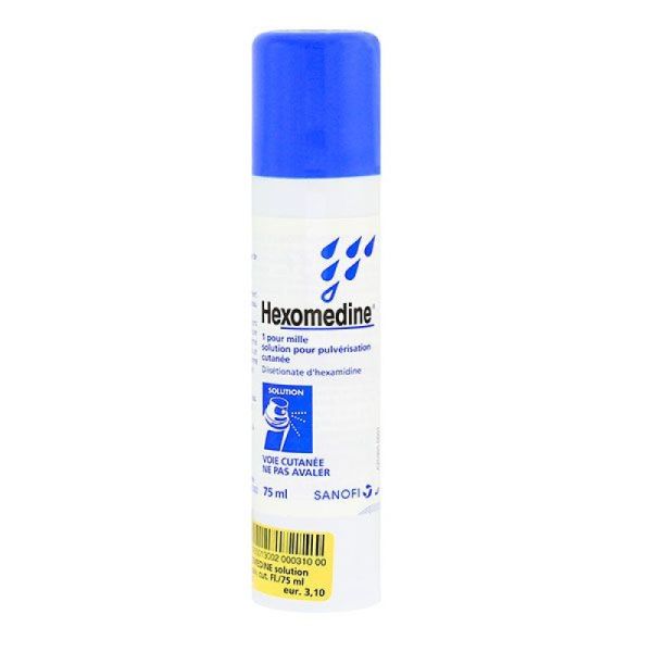 Hexomedine 0,1% Sol Fl Pres 75Ml