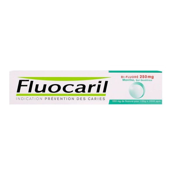 Fluocaril Bi-Fluor Gel Menthe 250Mg T/75Ml