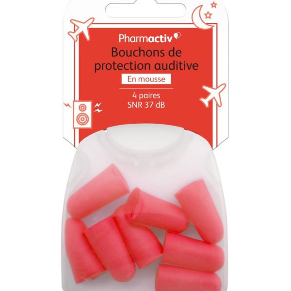 Pharmactiv Bouchons De Protection Auditive 4 Paires