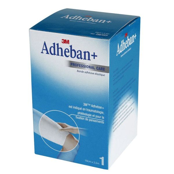 3M Adheban+ Bande élastique adhésive 10 cm x 2,5 m (x1)