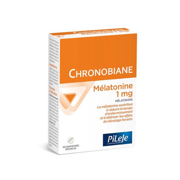 PiLeJe Chronobiane Mélatonine 1 mg sommeil facilité (30 comprimés)