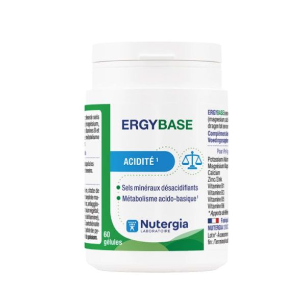 Nutergia Ergybase acidité système digestif (60 gélules)