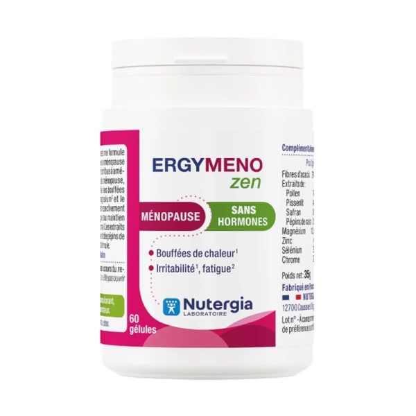 Nutergia Ergymeno Zen ménopause sans hormones (60 gélules)