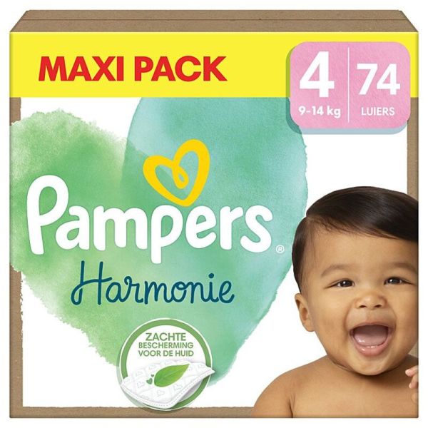 Pampers Harmonie couches Taille 4 9-14 kg (x74)