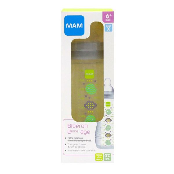 Mam Bib 2Age Decor  Gris 330Ml