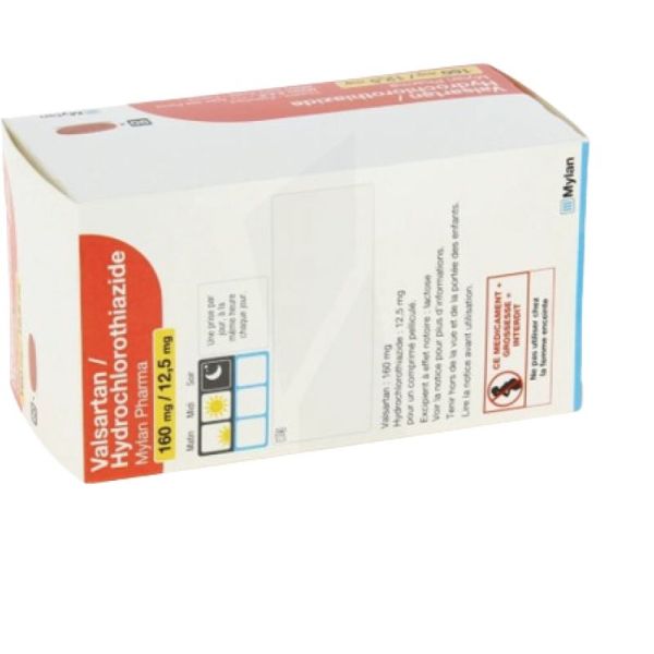 VALSARTAN/HYDROCHLOROTHIAZIDE VIATRIS 160 mg/12,5 mg, 30 comprimés pelliculés