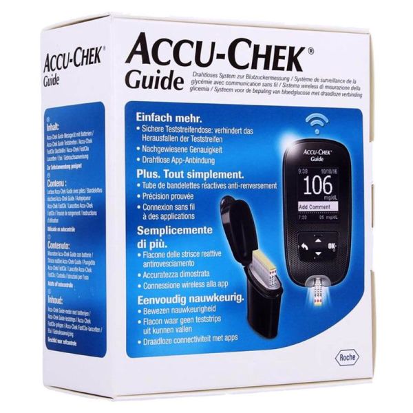 Accu-Chek Guide Lecteur de glycémie Kit complet