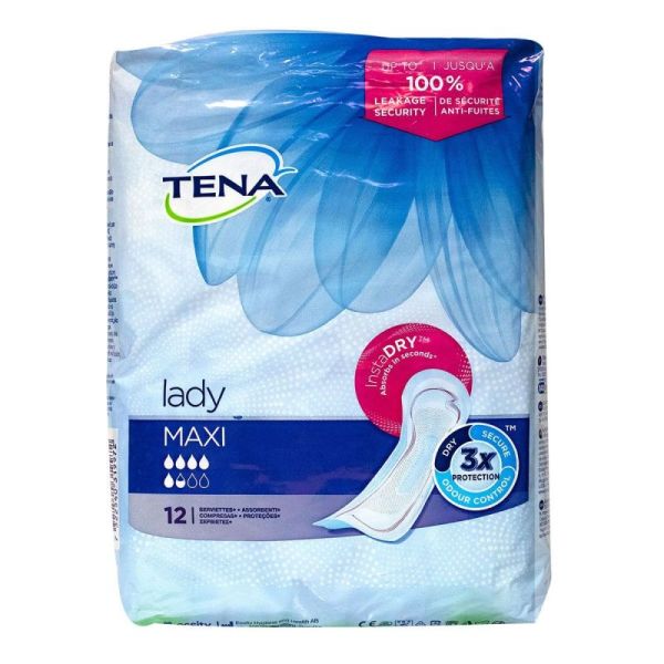 Tena Lady Discreet Maxi 12