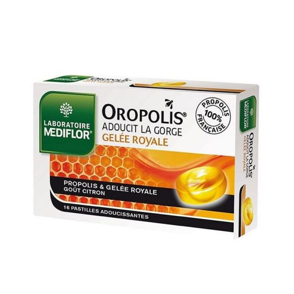 Oropolis Pastille Coeur Liquide Gelée Royale goût citron (x16)