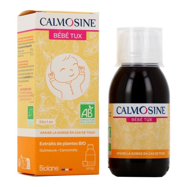 Calmosine Bébé Toux sirop bio apaisant pour la gorge  (100 ml)